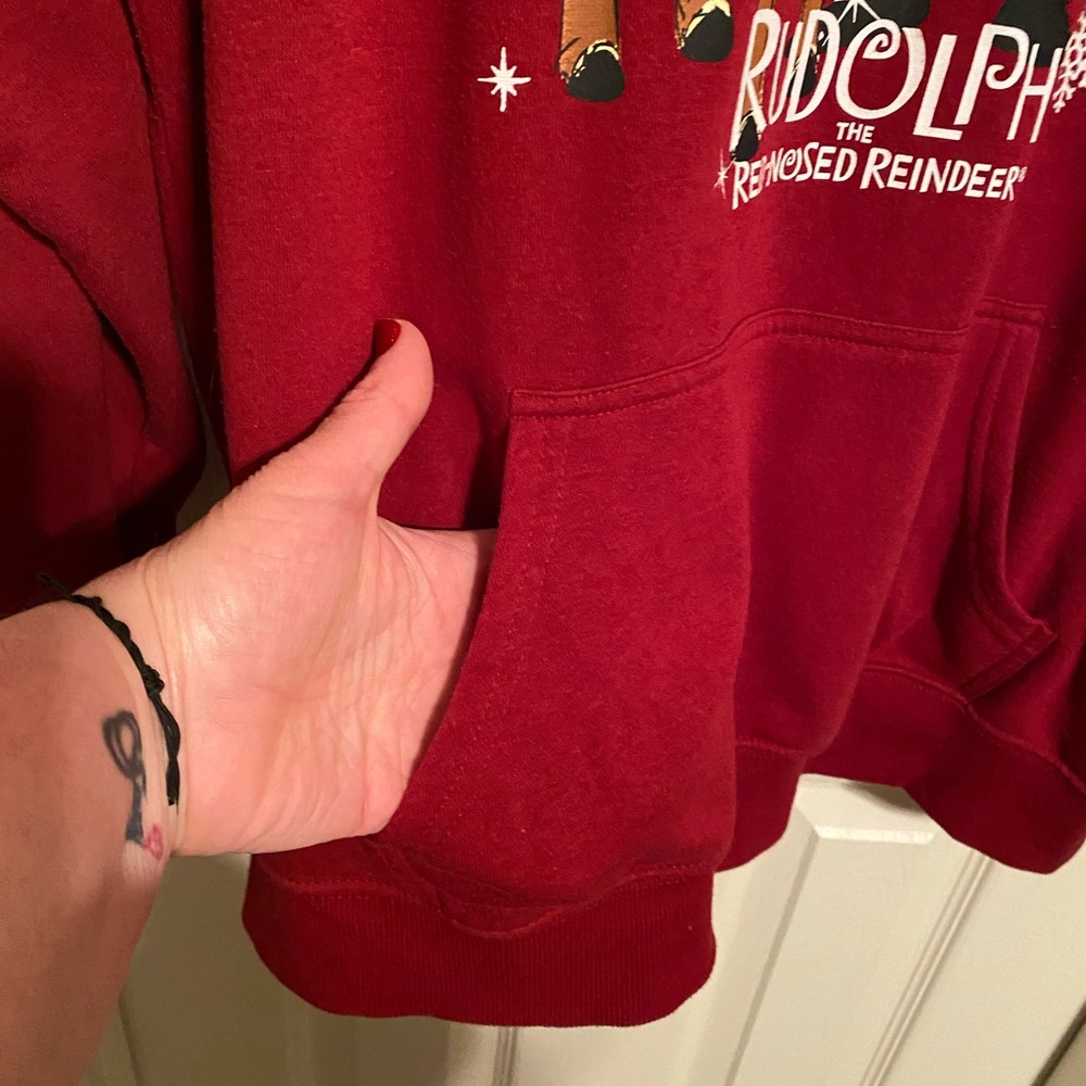 Torrid Red Rudolph Santa Hoodie - Picture 4 of 8